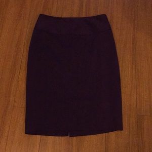 Plum Purple Pencil Skirt